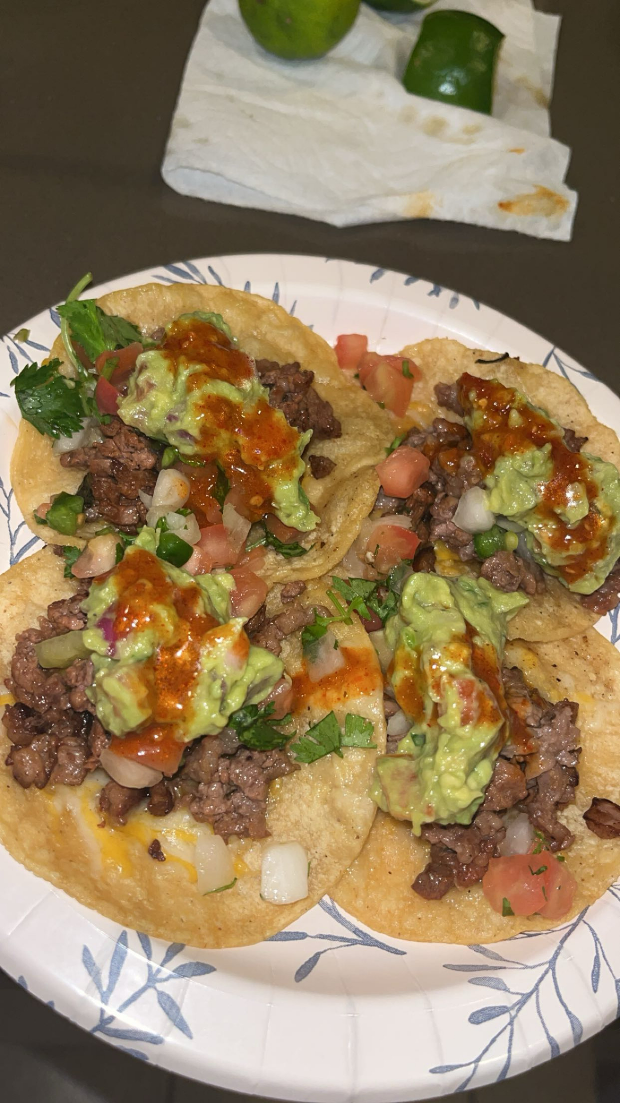 Carne asada tostadas