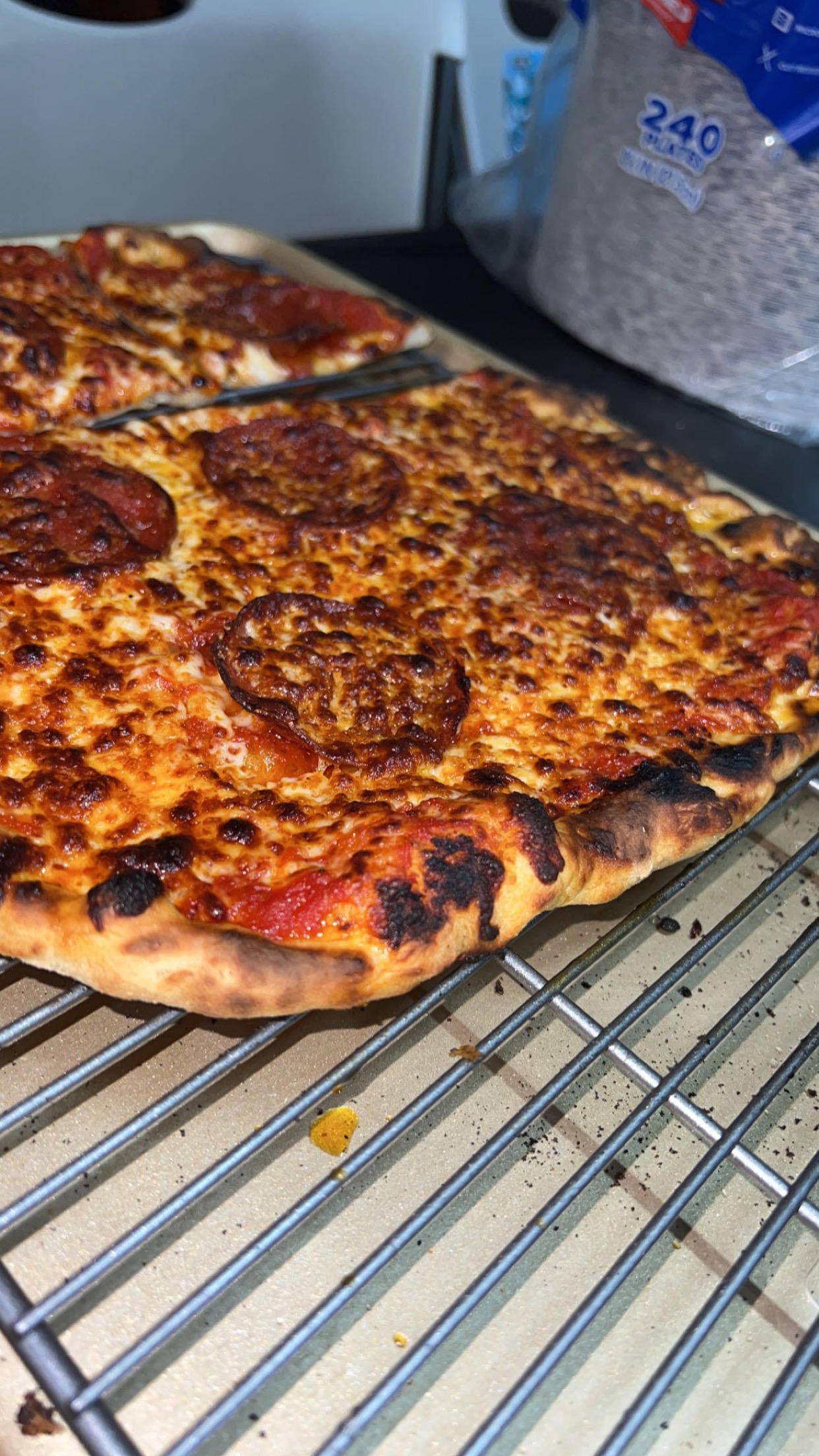 Grilled pizza